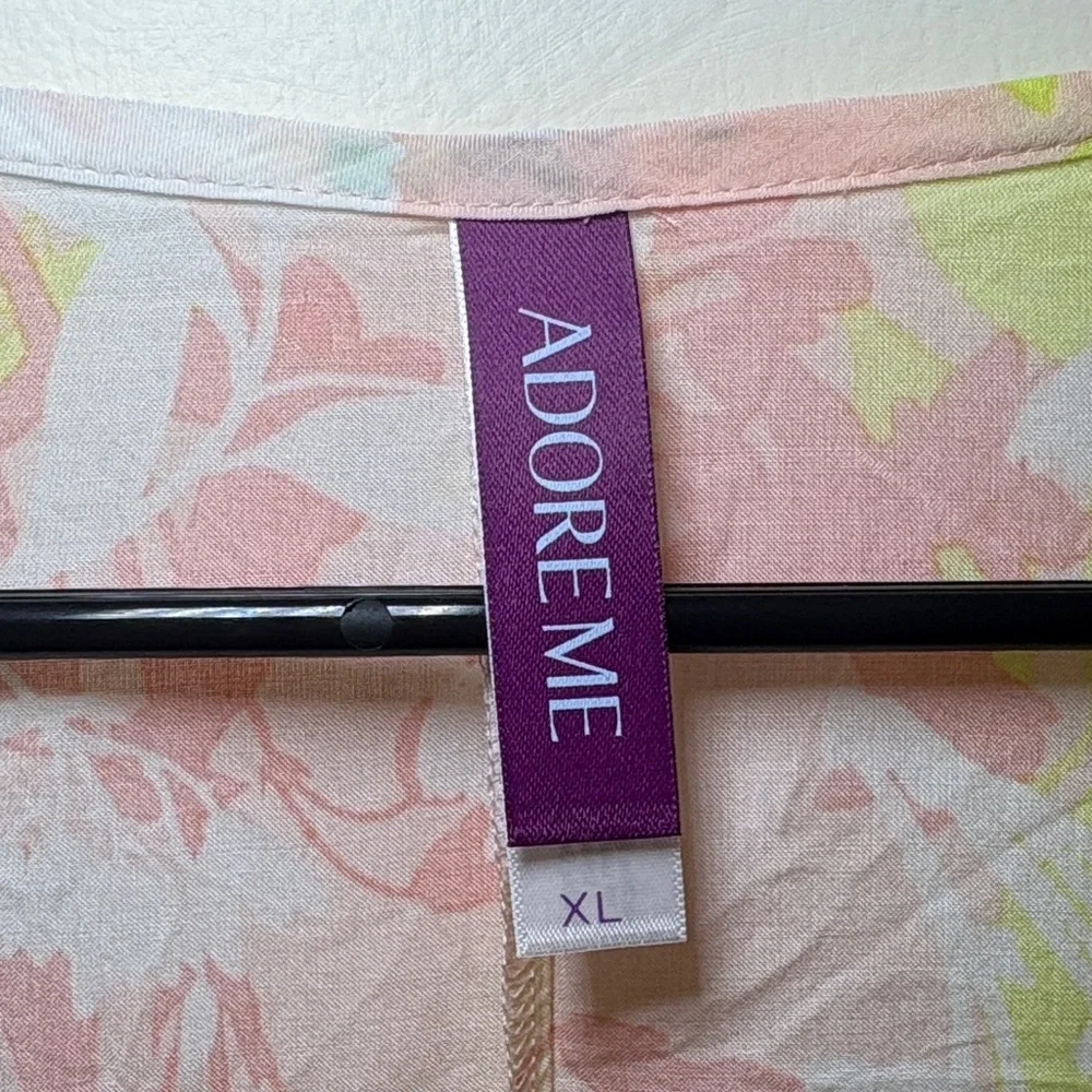 Adore Me Pastel Floral Kimono NWOT